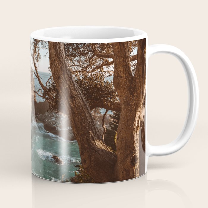Big Sur Sunset at McWay Falls Coffee Mug Gallery Image 1
