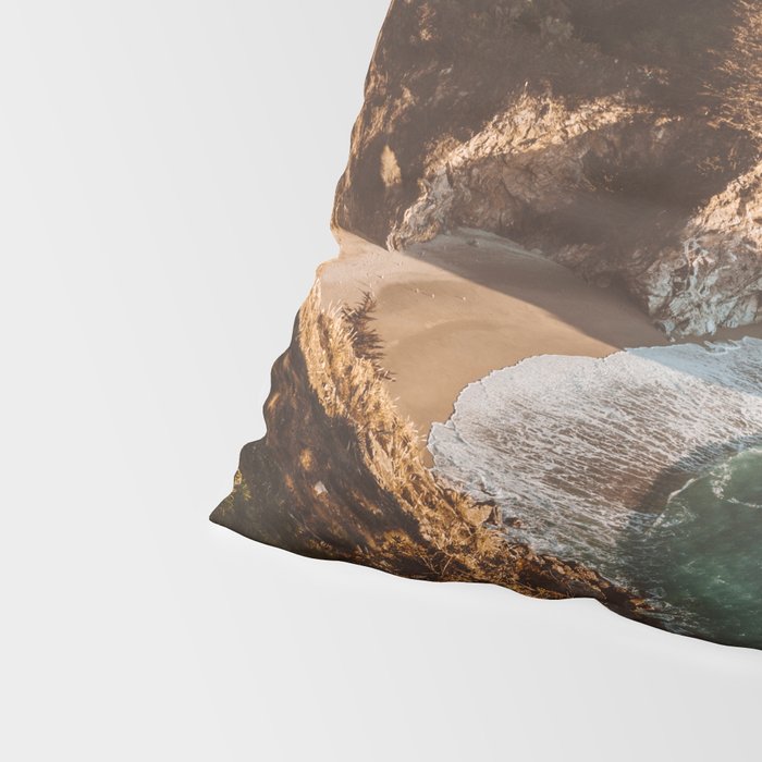 Big Sur Sunset at McWay Falls Pillow Sham Gallery Image 4
