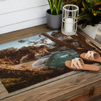 Big Sur Sunset at McWay Falls Outdoor Rug Gallery Image 2