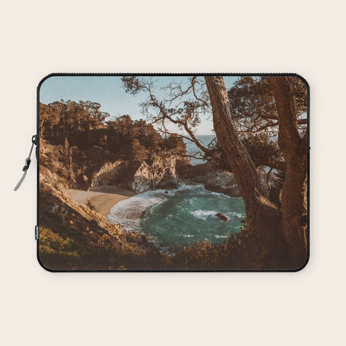Big Sur Sunset at McWay Falls Laptop Sleeve Gallery Image 1