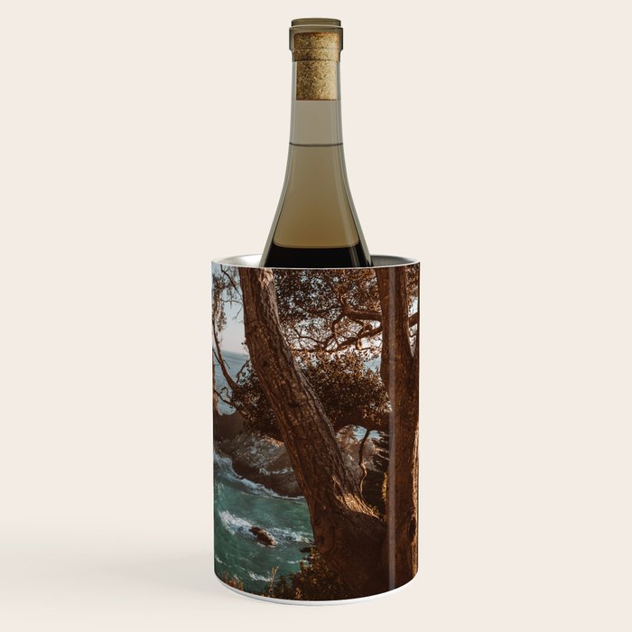 Big Sur Sunset at McWay Falls Wine Chiller Gallery Image 3