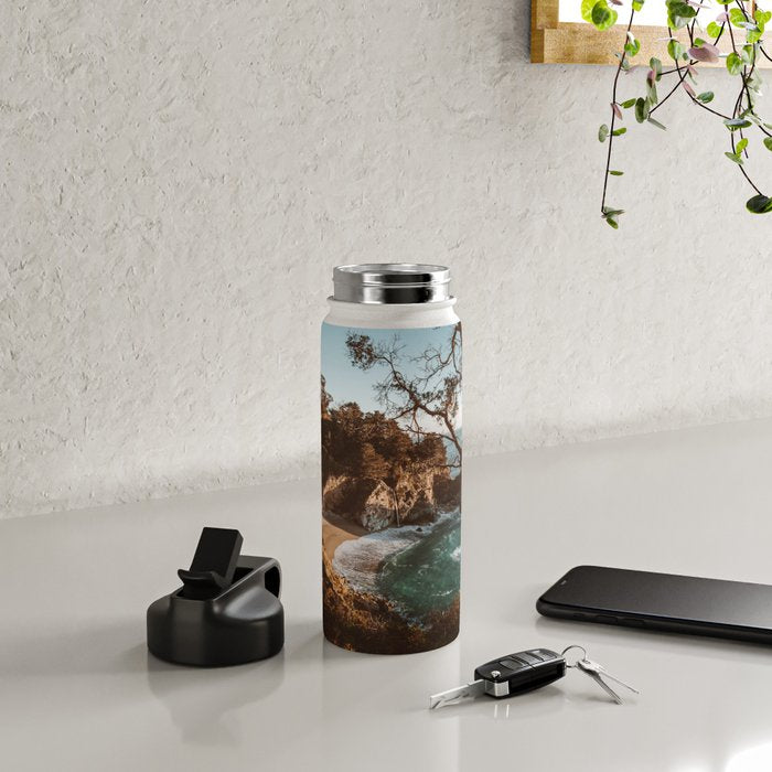 Big Sur Sunset at McWay Falls Water Bottle Gallery Image 4