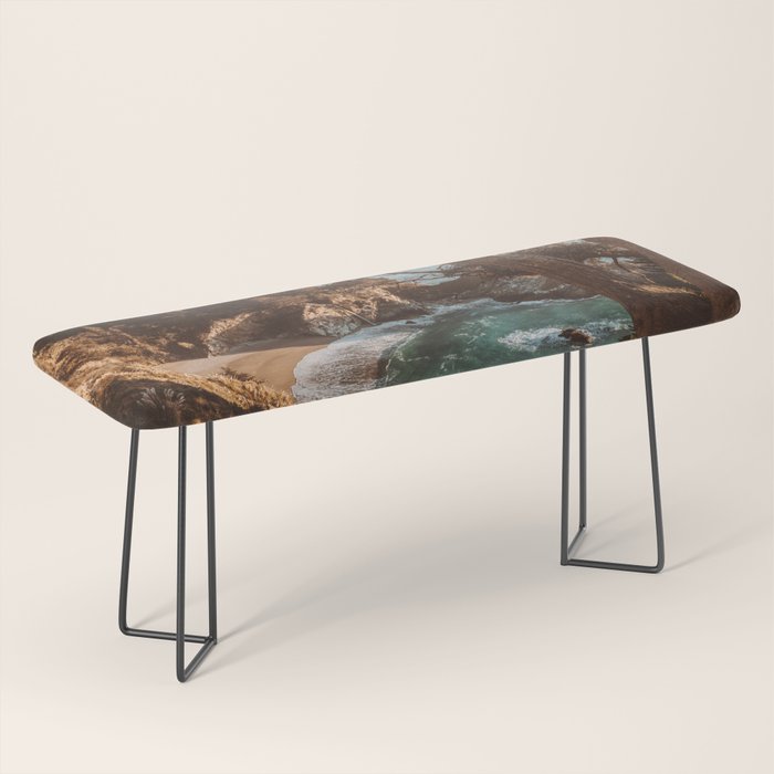 Big Sur Sunset at McWay Falls Bench Gallery Image 1