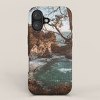 Big Sur Sunset at McWay Falls iPhone Case Gallery Image 1
