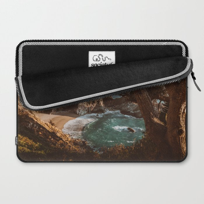 Big Sur Sunset at McWay Falls Laptop Sleeve Gallery Image 2