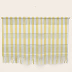 Modern geometrical baby yellow white stripes pattern Wall Hanging Gallery Image 1