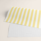 Modern geometrical baby yellow white stripes pattern Wrapping Paper Gallery Image 2
