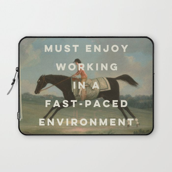 A Fast-Paced Environment Laptop Sleeve Gallery Image 1