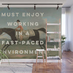 A Fast-Paced Environment Wall Mural Gallery Image 1