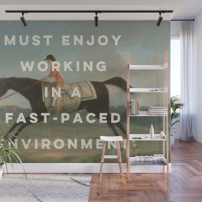A Fast-Paced Environment Wall Mural Gallery Image 1