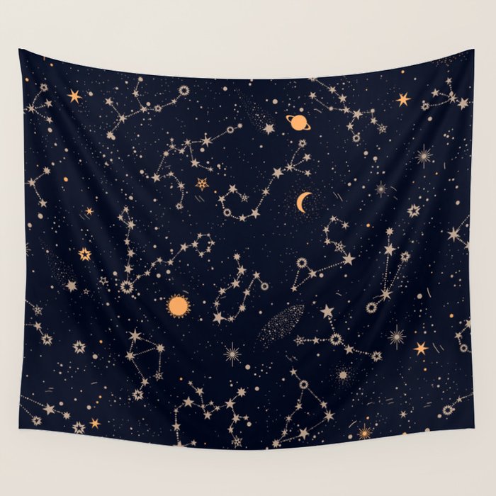 Starry Night IV Wall Tapestry Gallery Image 1