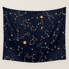 Starry Night IV Wall Tapestry Gallery Image 4