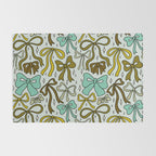 Blue Bow Print Rug Gallery Image 2
