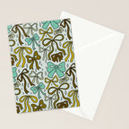Blue Bow Print Stationery Card Gallery Image 2