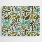 Blue Bow Print Jigsaw Puzzle Gallery Image 1