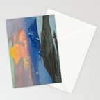 Japan Alps Vintage Beautiful Japanese Woodblock Print Hiroshi Yoshida Landscape Stationery Card Gallery Image 2