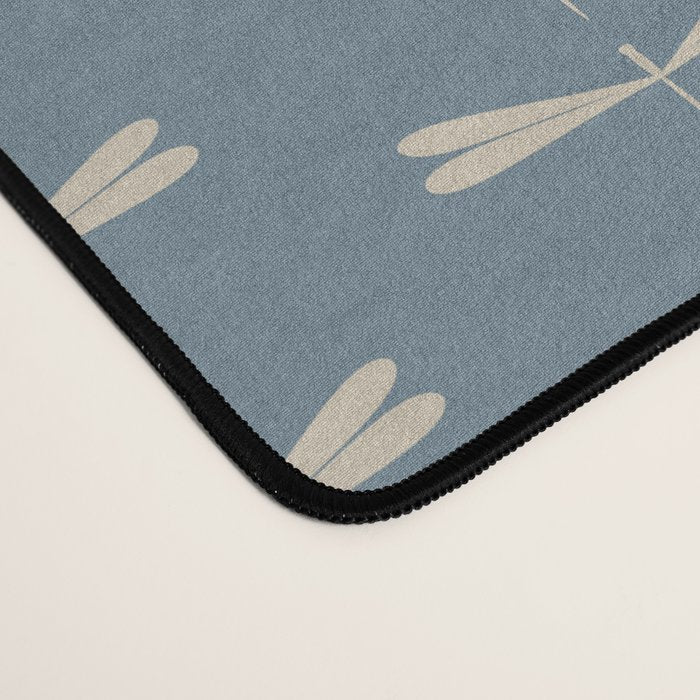 Dragonfly Pattern I Blue Desk Mat Gallery Image 4
