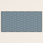 Dragonfly Pattern I Blue Desk Mat Gallery Image 3