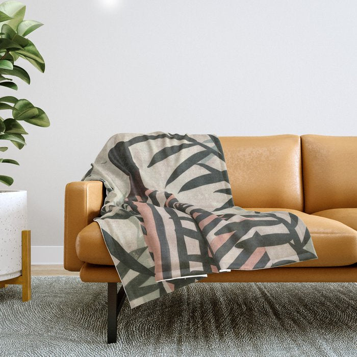 Jungle Silence Throw Blanket Gallery Image 1