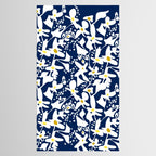 Blue jungle: Organic shapes and flowers Tablecloth Gallery Image 2