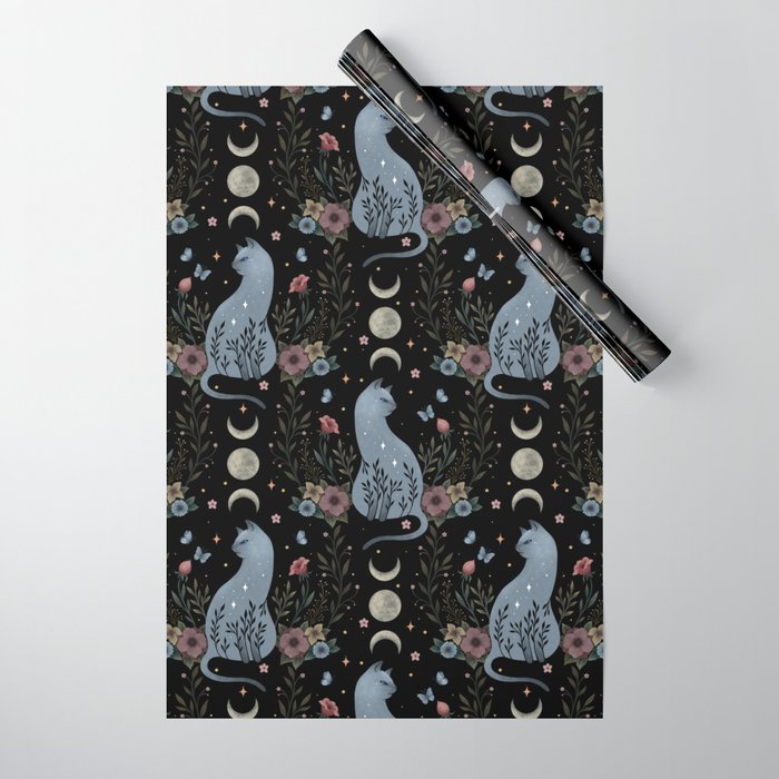 Cat on the Hill Wrapping Paper Gallery Image 1