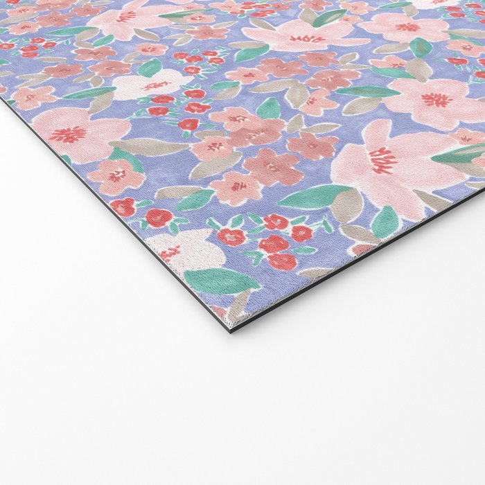 Marker Florals - Blue Coral Welcome Mat Gallery Image 2