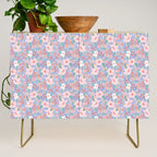 Marker Florals - Blue Coral Credenza Gallery Image 1