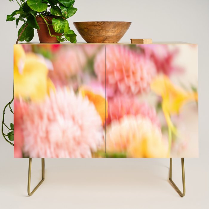 Moving flowers - Abstract Floral Photography | Square Credenza Gallery Image 1
