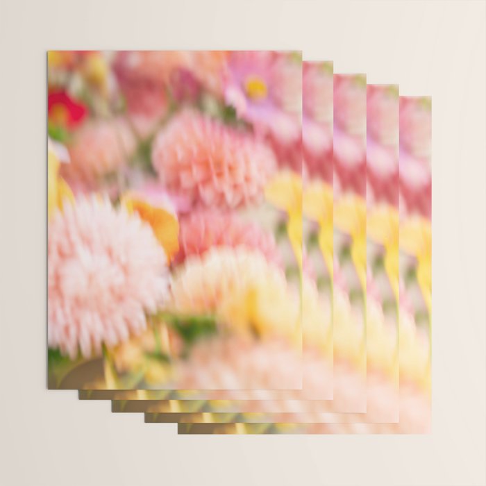 Moving flowers - Abstract Floral Photography | Square Wrapping Paper Gallery Image 3