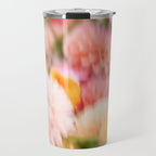 Moving flowers - Abstract Floral Photography | Square Travel Mug Gallery Image 1