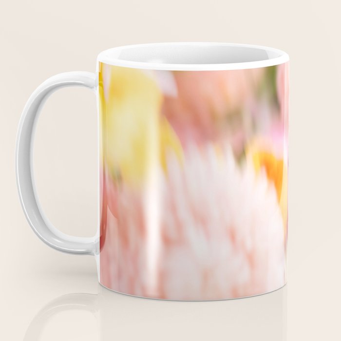 Moving flowers - Abstract Floral Photography | Square Coffee Mug Gallery Image 3