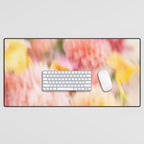Moving flowers - Abstract Floral Photography | Square Desk Mat Gallery Image 1