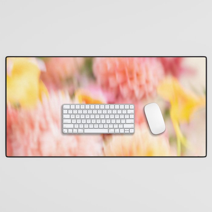 Moving flowers - Abstract Floral Photography | Square Desk Mat Gallery Image 1