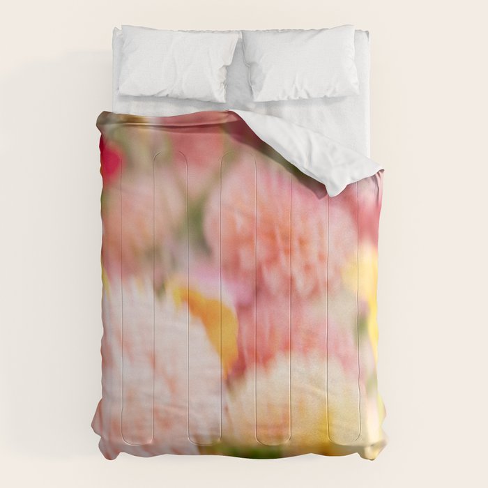 Moving flowers - Abstract Floral Photography | Square Comforter Gallery Image 6