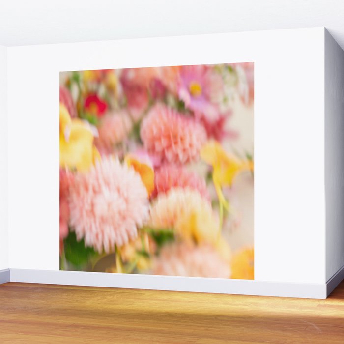Moving flowers - Abstract Floral Photography | Square Wall Mural Gallery Image 2