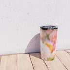 Moving flowers - Abstract Floral Photography | Square Travel Mug Gallery Image 4