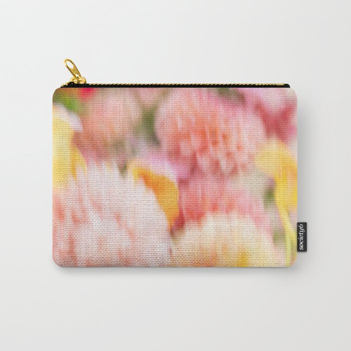 Moving flowers - Abstract Floral Photography | Square Carry All Pouch Gallery Image 1