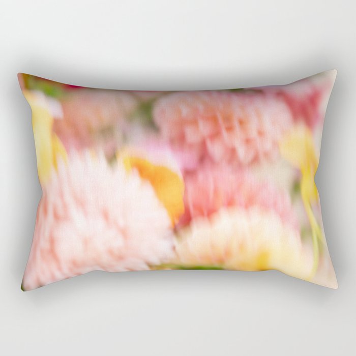 Moving flowers - Abstract Floral Photography | Square Rectangular Pillow Gallery Image 2