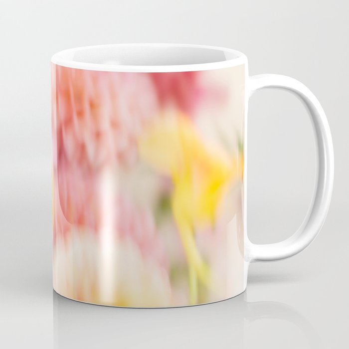 Moving flowers - Abstract Floral Photography | Square Coffee Mug Gallery Image 1