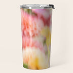 Moving flowers - Abstract Floral Photography | Square Travel Mug Gallery Image 2