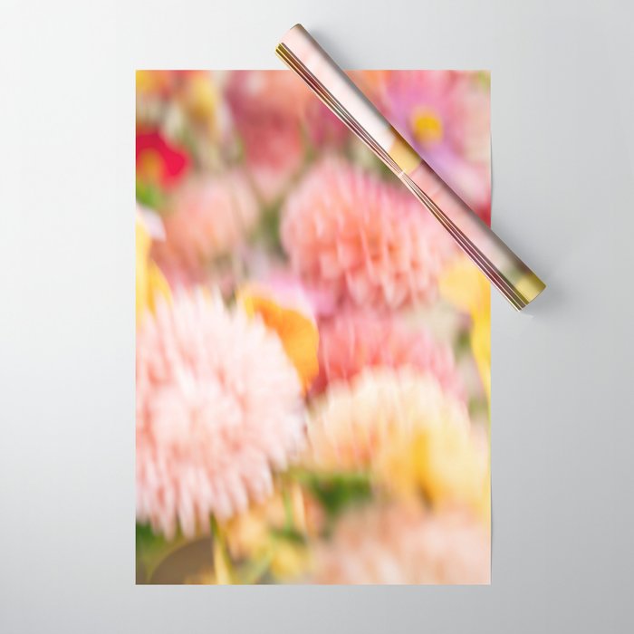 Moving flowers - Abstract Floral Photography | Square Wrapping Paper Gallery Image 1