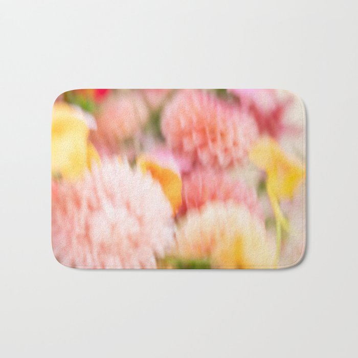 Moving flowers - Abstract Floral Photography | Square Bath Mat Gallery Image 1