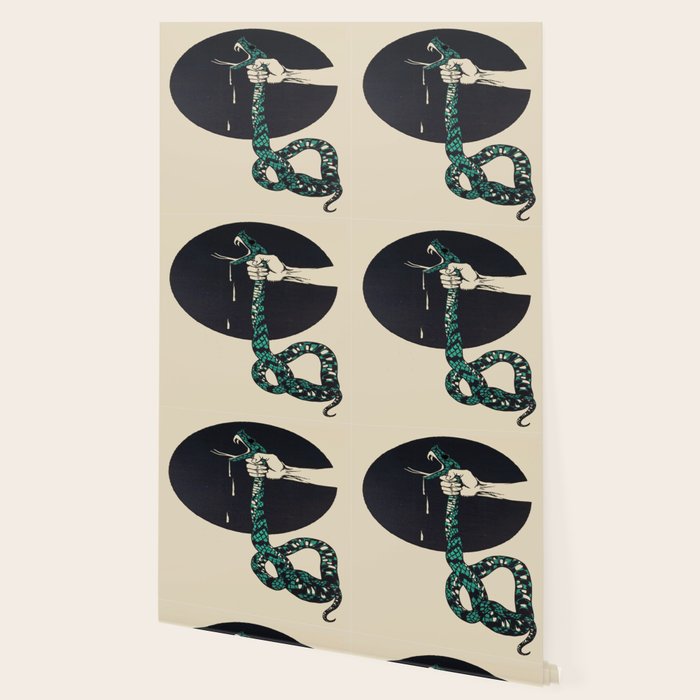 The strangling of a poisonous snake, representing the crushing colour lithograph G. Dorival 1918 Wallpaper Gallery Image 2