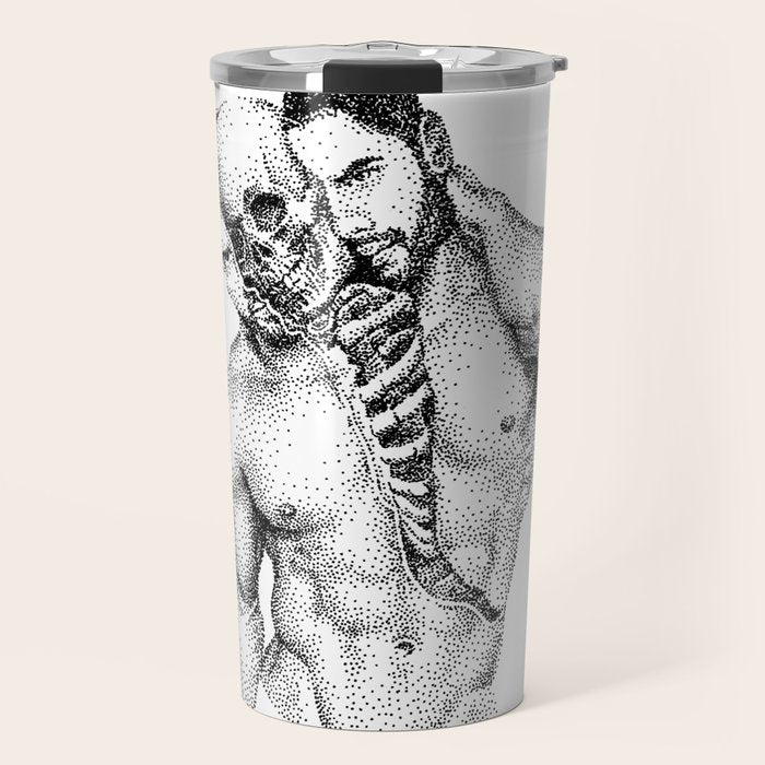 Split Spooky NOODDOOD Travel Mug Gallery Image 1