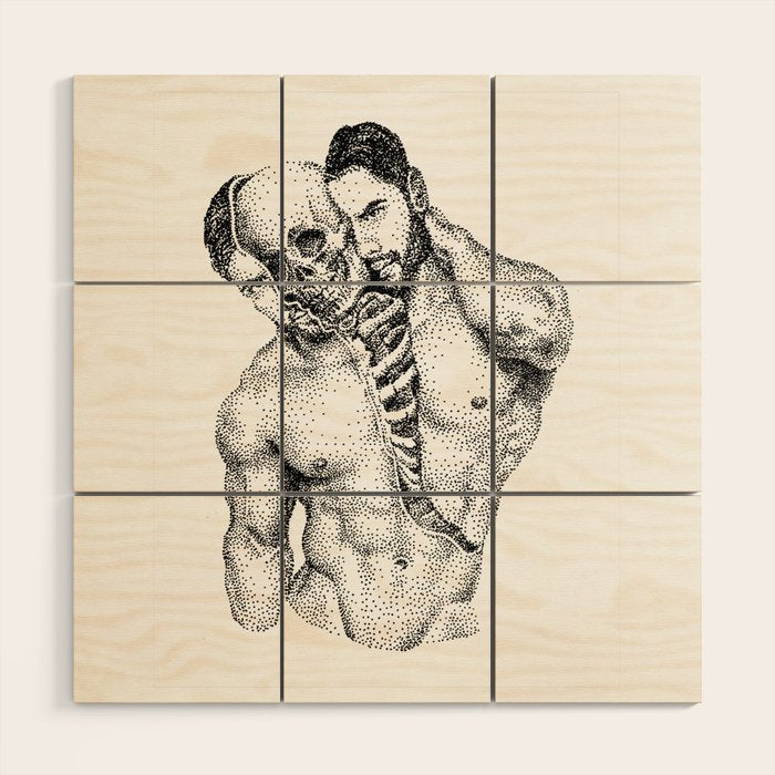 Split Spooky NOODDOOD Wood Wall Art Gallery Image 1