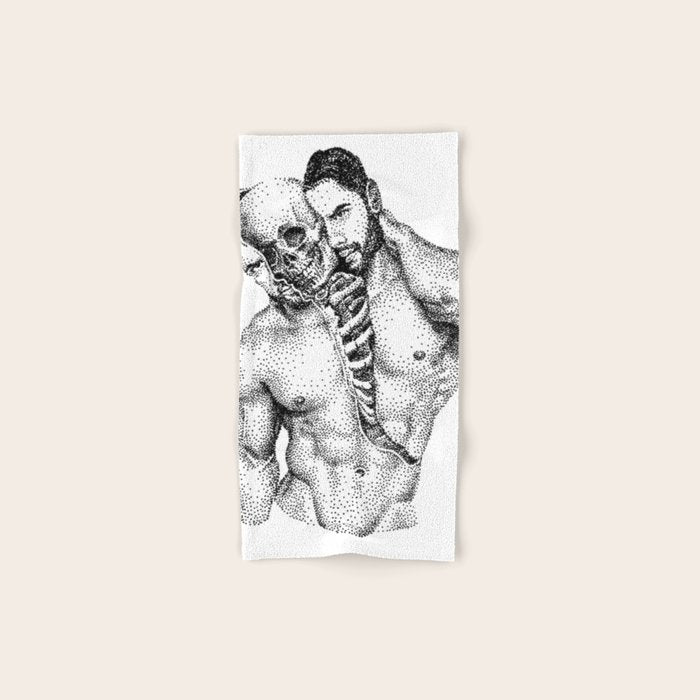 Split Spooky NOODDOOD Bath Towel Gallery Image 1