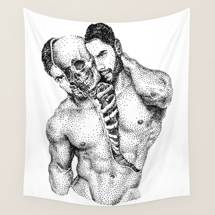 Split Spooky NOODDOOD Wall Tapestry Gallery Image 4