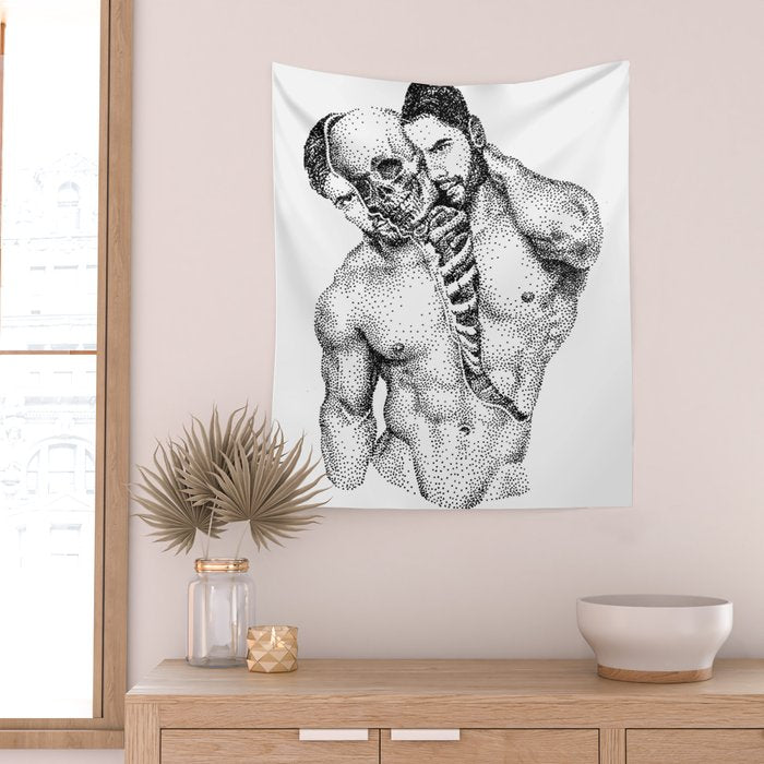 Split Spooky NOODDOOD Wall Tapestry Gallery Image 2