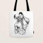 Split Spooky NOODDOOD Tote Bag Gallery Image 1