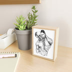 Split Spooky NOODDOOD Mini Art Print Gallery Image 2